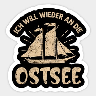 Ich will wieder an die Ostsee Sticker